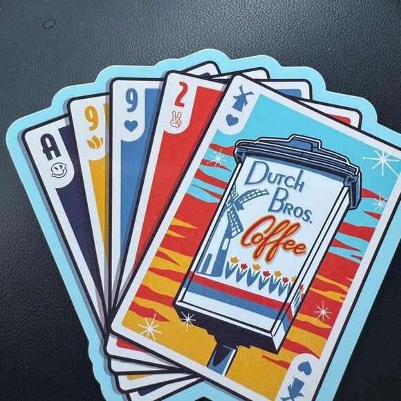 Dutch Bros Sticker 07/02 Sticker - Deck of Cards - Picture 2 of 4